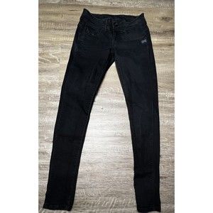 G Star Raw Midge Cody Black  Stretch Skinny Jeans Size 26x32